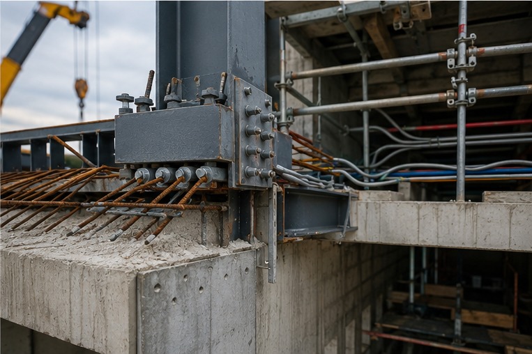 Structural construction detail at Rotterdam Meridian District